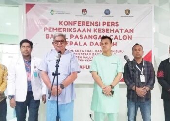Paslon MTH-VR Ikuti Pemeriksaan Kesehatan Didampingi KPU