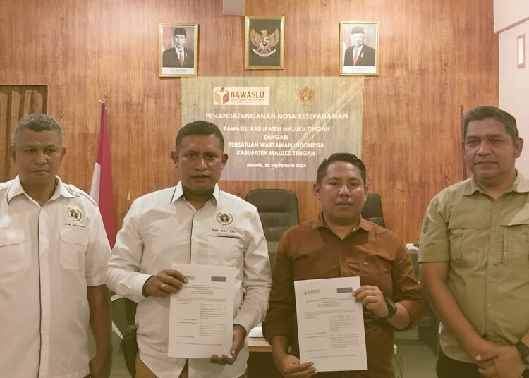 Bawaslu Gandeng PWI Malteng Ikut Awasi dan Kawal Aktivitas Pilkada