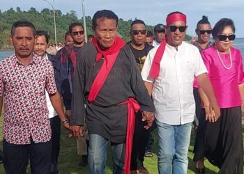 Usai berkampanye, Paslon Nusa Ina Bermalam di Aboru