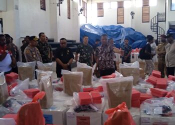 Pastikan Logistik Pilkada Aman, Huwae Tinjau Kesiapan KPU