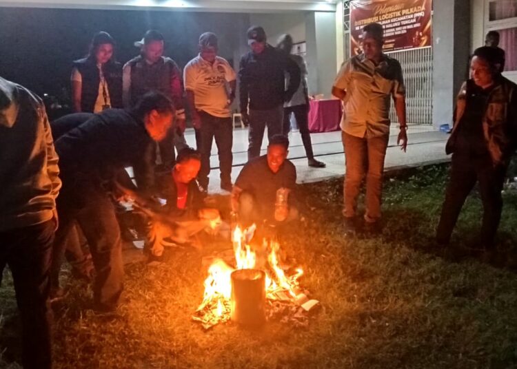 KPU Malteng Musnahkan  Surat Suara hasil Sortir dan Penghitungan jelang Pemungutan Suara