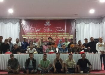 Pleno Rekapitulasi  Suara Pilkada Kota Tual Rampung
