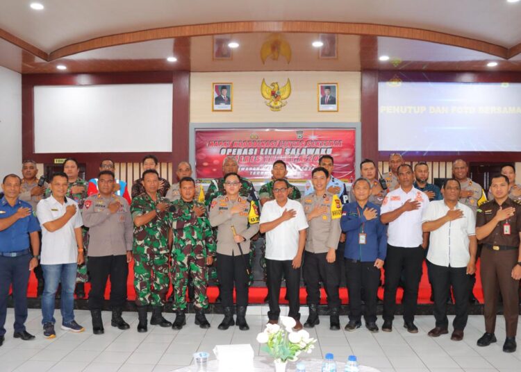 Jelang Nataru, Polres Tual Gelar Rakor Kesiapan Operasi Lilin Salawaku