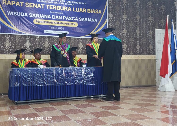 Wisuda Sarjana dan Magister Pendidikan Agama Kristen, Sahubawa ; “Ini bukti konsistensi STIKIP Samaritan Maluku mencetak lulusan Berkualitas yang Agamis”