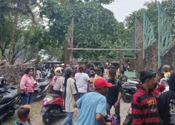 Momen Libur Tahun Baru, Destinasi Wisata Wamsoba Dipadati pengunjung