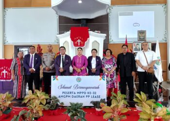 Wakili Pj Bupati Malteng, Camat Saparua Hadiri Pembukaan MPPD ke-XXXII AMGPM Daerah Lease