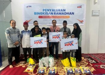 BRI BO Pulau Aru Gandeng YBM Brilian Salurkan Bingkisan Berkah Ramadhan