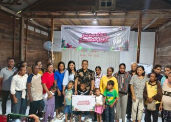 Menjelang Paskah, BRI Kembali Menyalurkan Bansos  Kepada Jemaat GBI Kota Dobo