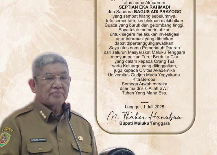 Insiden Tenggelamnya Speedboat di Maluku Tenggara, 2 Mahasiswa UGM Meninggal Dunia