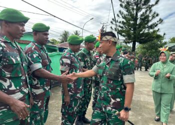 Kunker Ke Koramil Dobo, Dandim 1503/Tual Tatap Muka Dengan Anggota