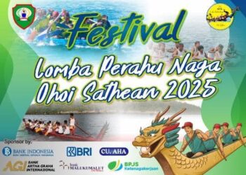 Hari Ini Festival Lomba Perahu Naga Ohoi Sathean 2025 Siap Guncang Laut Maluku Tenggara