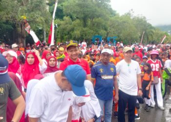 Rutan Kelas IIB Masohi Ikut Sukseskan Jalan Santai Bersama Forkopimda Malteng Sambut HUT RI ke-80