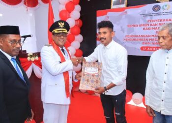 83 Warga Binaan Rutan Masohi Dapat Remisi, 1 Langsung Bebas