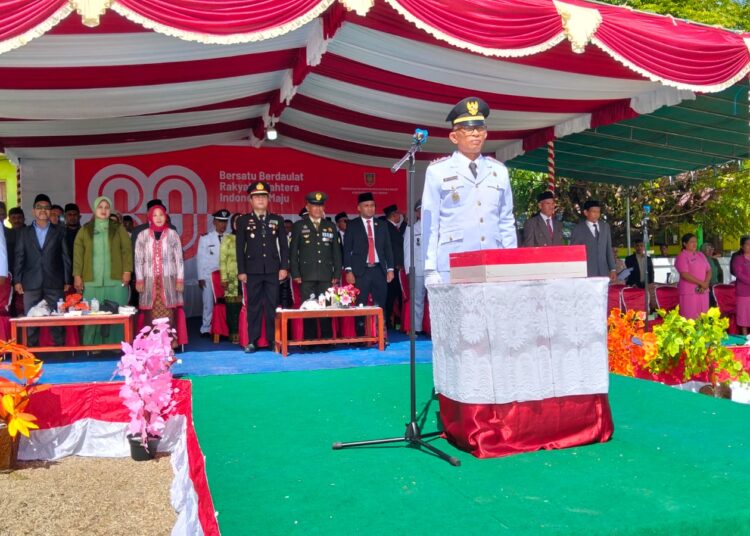 Upacara HUT RI ke-80 di Kecamatan SUB Berlangsung Khidmat