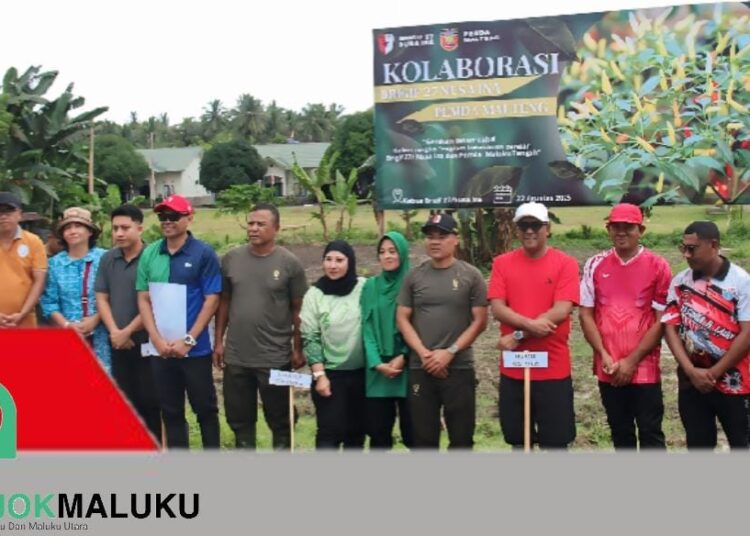 Kepala Rutan Masohi Ambil Bagian dalam Gerakan Pangan Murah Bersama Brigif 27/Nusa Ina