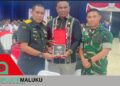 Tukloy Wakili Bupati Ikut Sertijab Danrem 151/Binaiya, Plakat Daerah Diserahkan