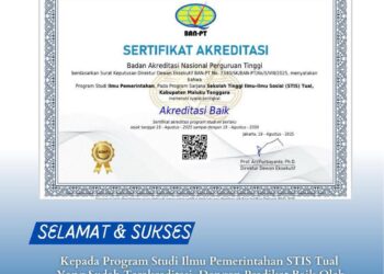 Program Sarjana Ilmu Pemerintahan STIS Malra Raih Akreditasi Baik