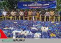 Lanal Tual Musnahkan 13.810 Liter Sopi Hasil Tangkapan Operasi Laut