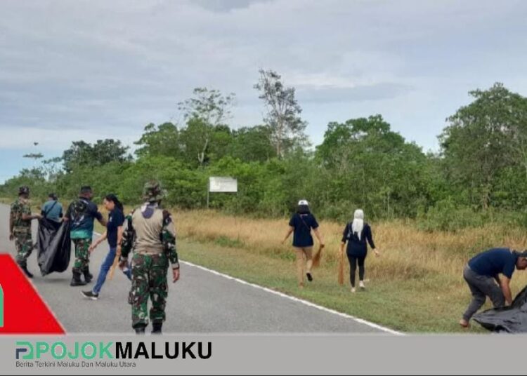 Aksi Bersih-Bersih Serentak World Clean Up Day 2025 Diikuti Kodim 1503/Tual Malra