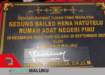 Gubernur Maluku Resmikan Baileo Hena Hatutelu, Tegaskan Pentingnya Revitalisasi Adat