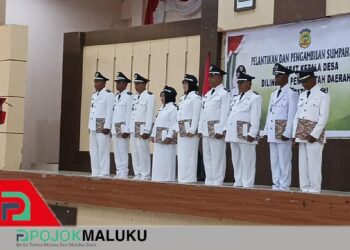 Pelantikan 9 Pj Kades di Buru, Ini Pesan Bupati