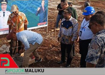 Letakan Batu Pertama Pembangunan Rumah Subsidi, Ini Kata Wakil Bupati Buru