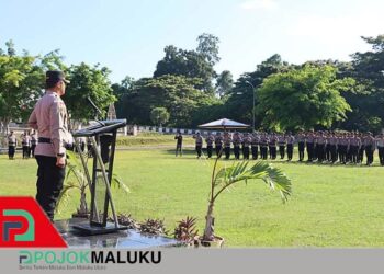 Kapolres Pimpin Apel Launching dan Pengukuhan Pamapta Polres MBD