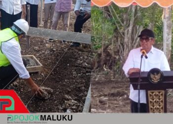 Bangun Harapan Baru, Bupati Thaher Letakkan Batu Pertama Rumah Subsidi KPR FLPP di Mara