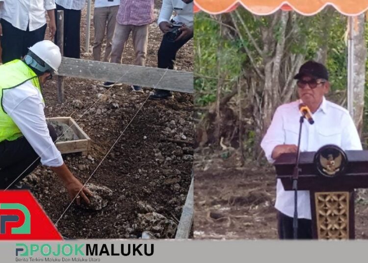 Bangun Harapan Baru, Bupati Thaher Letakkan Batu Pertama Rumah Subsidi KPR FLPP di Mara