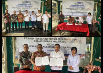 Perkuat Kepastian Hukum, BRI Pulau Aru Teken MoU Pendampingan Perdata dan TUN dengan Kejari