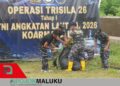 Satgas Trisila 26 Laksanakan Pembersihan Taman Makam Pahlawan Rudhira Jaya Langgur