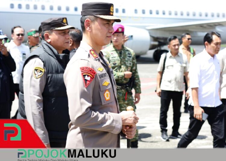 Kapolda Maluku Dan Satgas PKH Tinjau Langsung Lokasi Tambang Gunung Botak dari Udara
