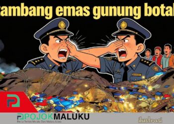 APH Jadi Tameng PETI Gunung Botak? Tambang Ilegal Jalan Terus di Depan Mata Negara