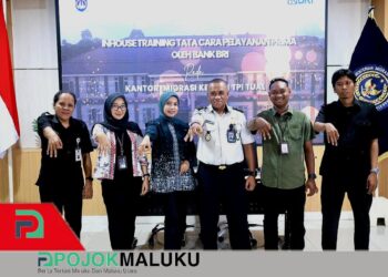 Kantor Imigrasi Kelas II TPI Tual Gelar Inhouse Training Pelayanan Prima Bersama BRI Langgur